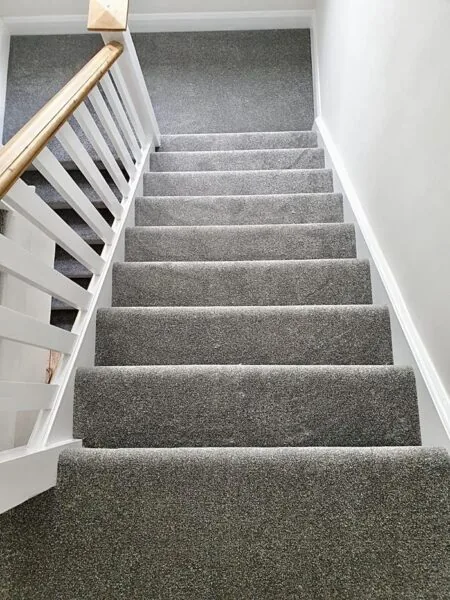 Stair carpet installation in the Mid-Willamette Valley